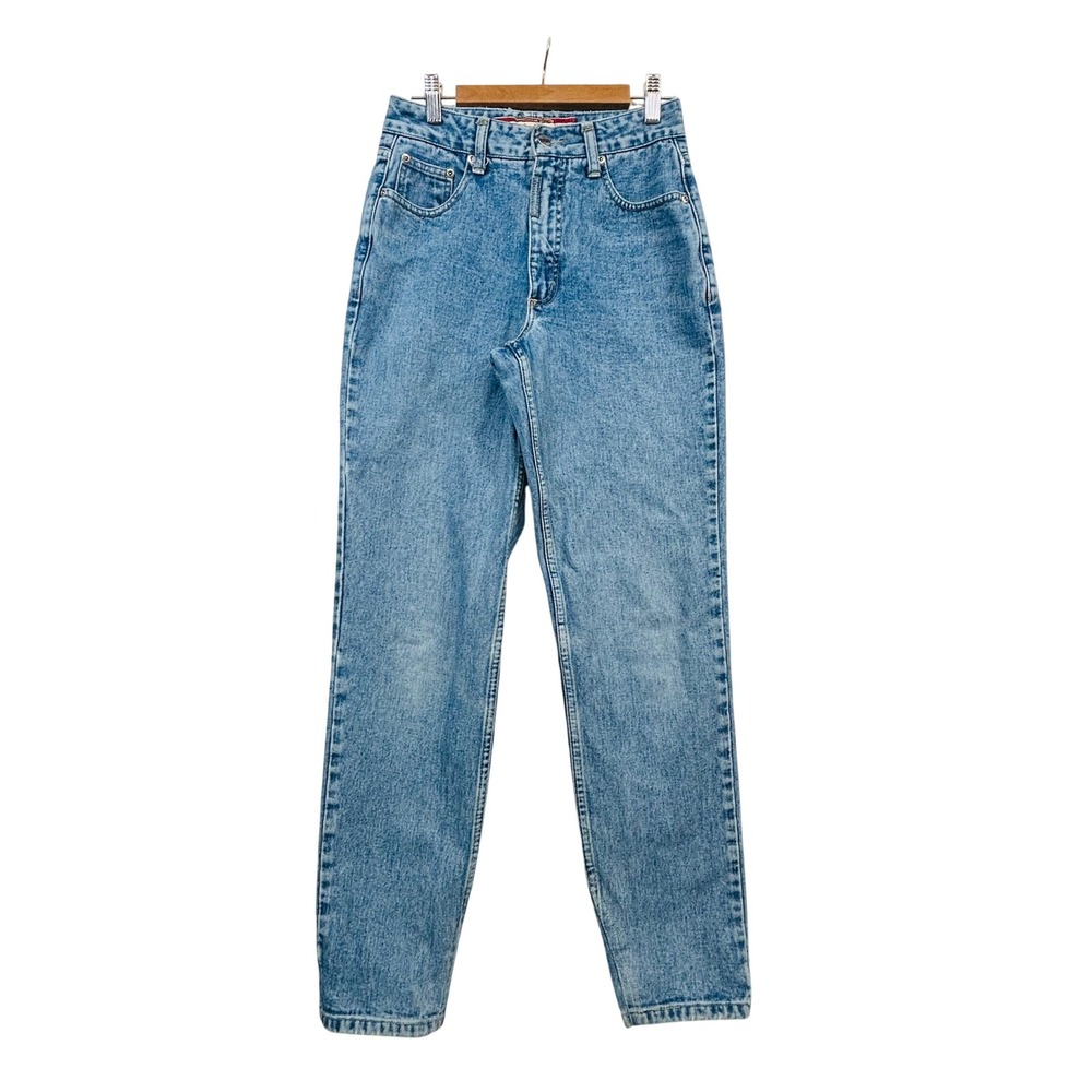VIntage Z Cavaricci Jeans Womens 28 High Rise Blue Denim Tapered Leg Mom 90s Y2K